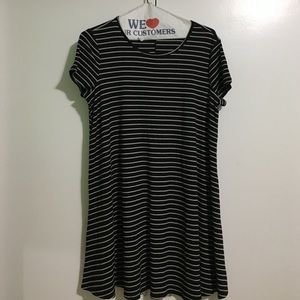 Cute soft striped t-shirt dress
