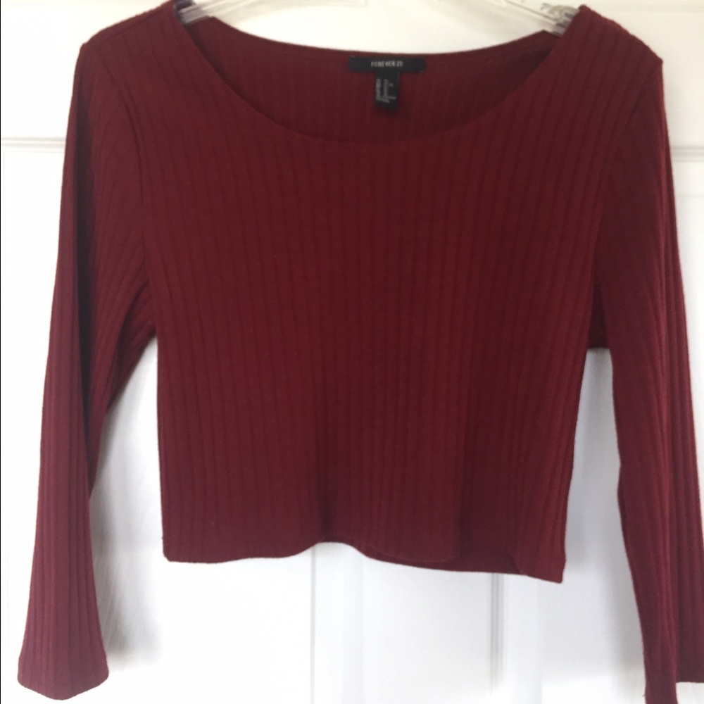 Ribbed crop top Forever21