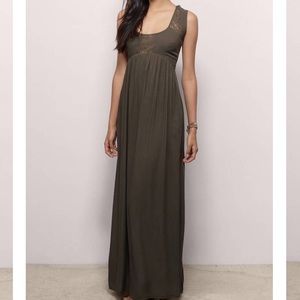 Tobi Olive Maxi Dress