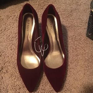 Old Navy Velvet Heels