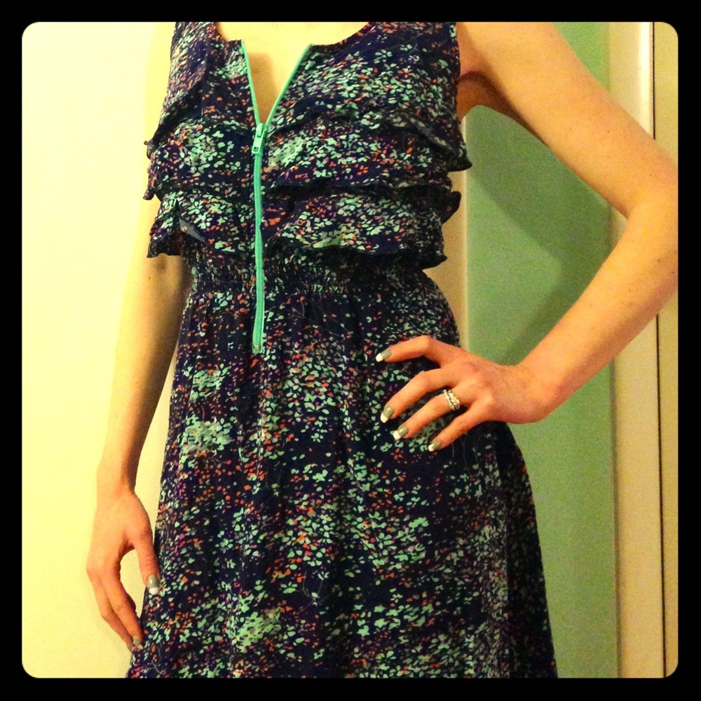 Size Small summer dress. High-low hemline