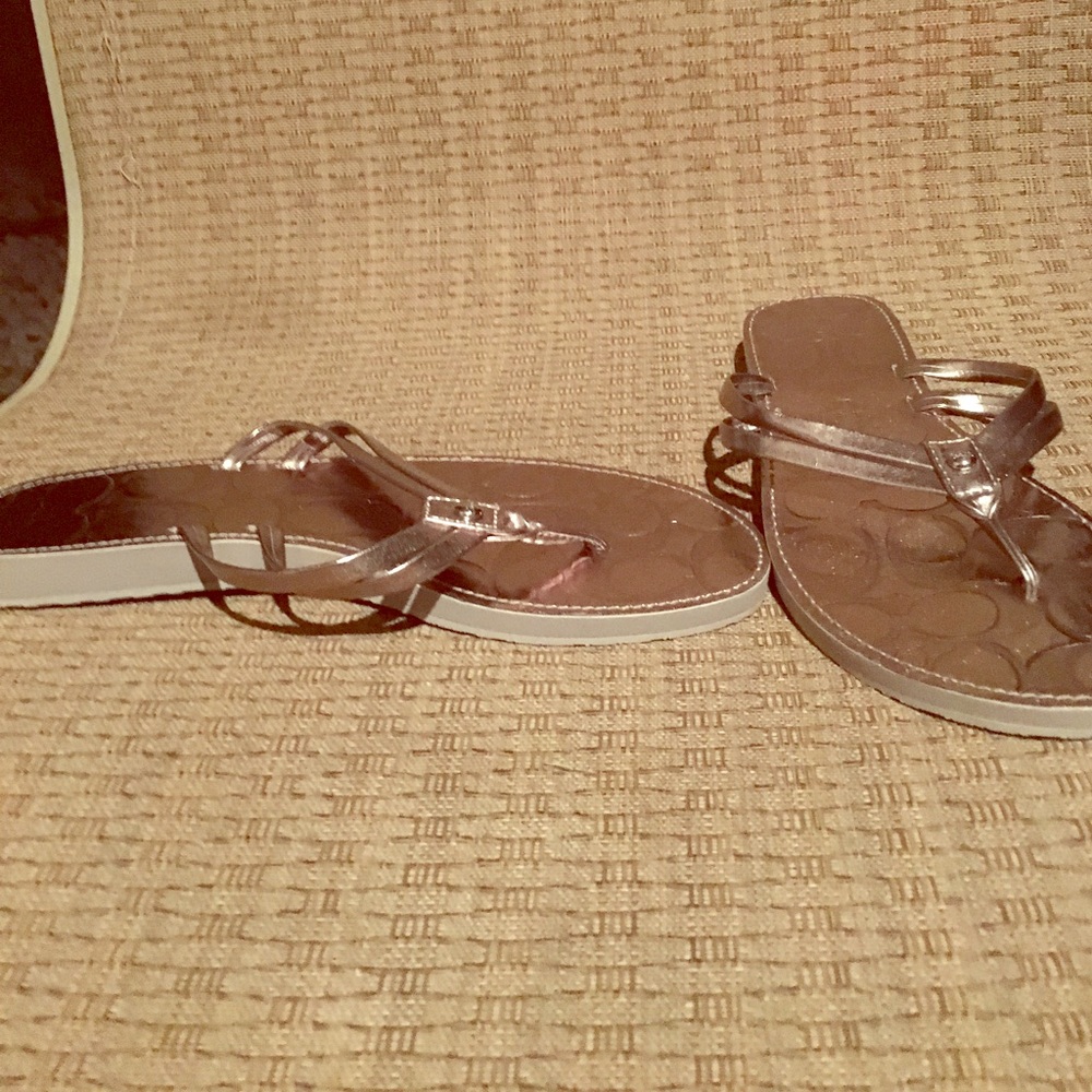 Coach Never Worn Flip Flops Size 8
