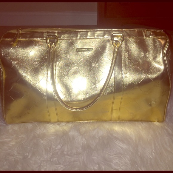Gold "BCBGMAXAZRIA" Tote - Picture 1 of 4