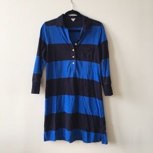 J. Crew Striped Polo Dress