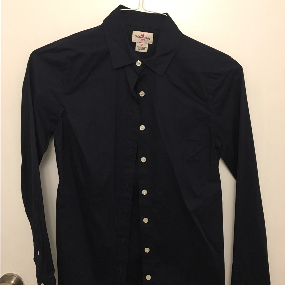 J Crew Blue Button Up