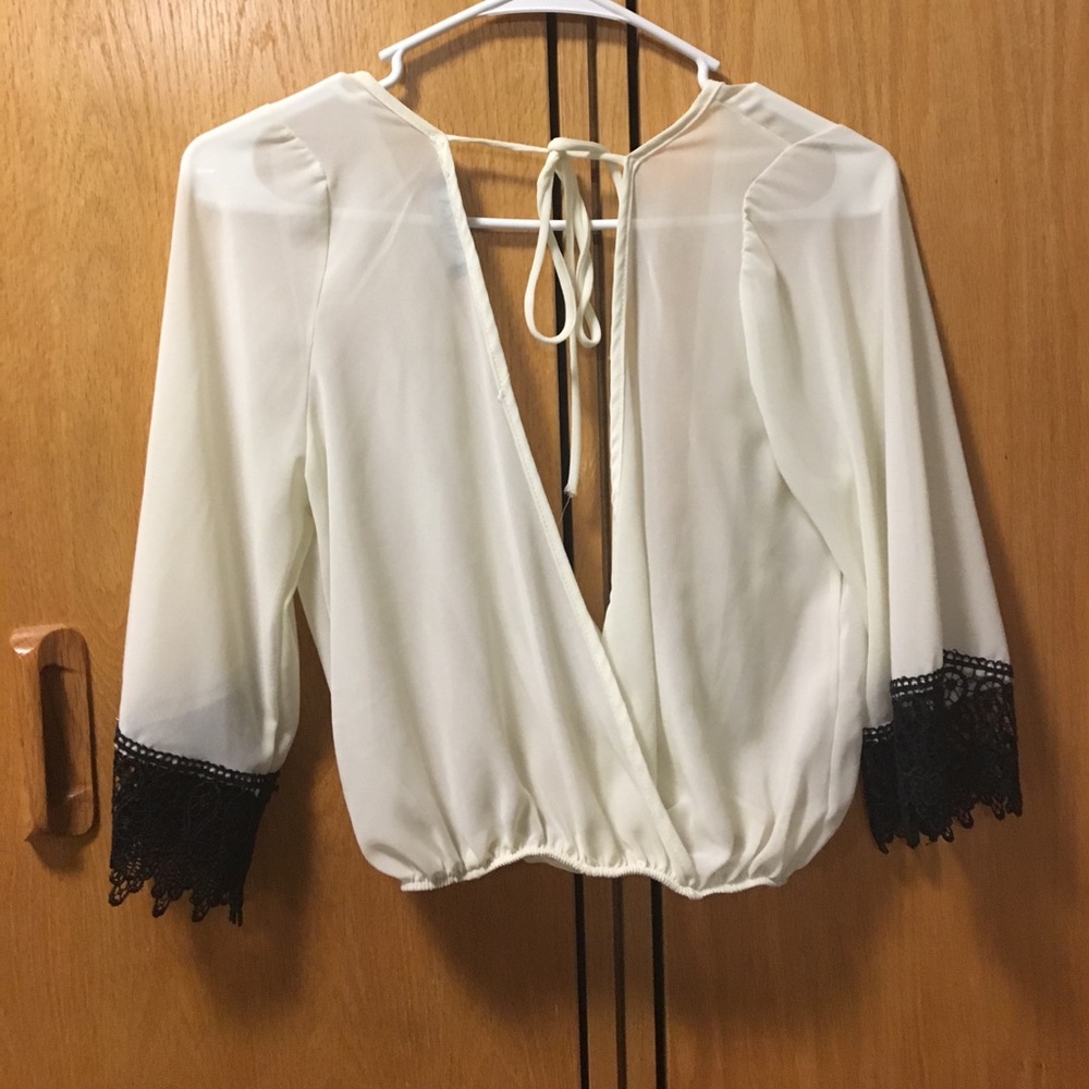 Open Front and Back Blouse - Picture 2 of 2