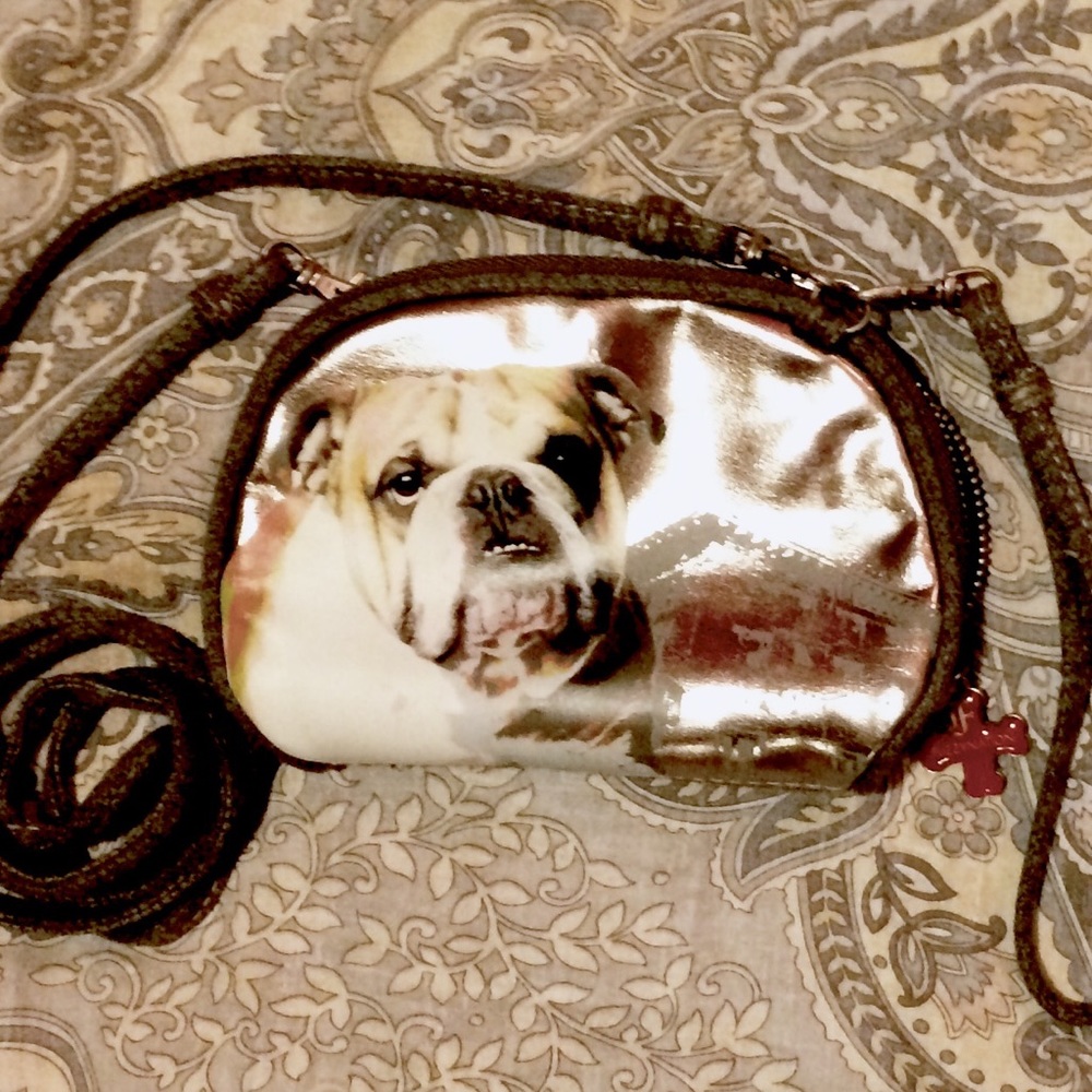 Fuzz Nation Wristlet dog bulldog print