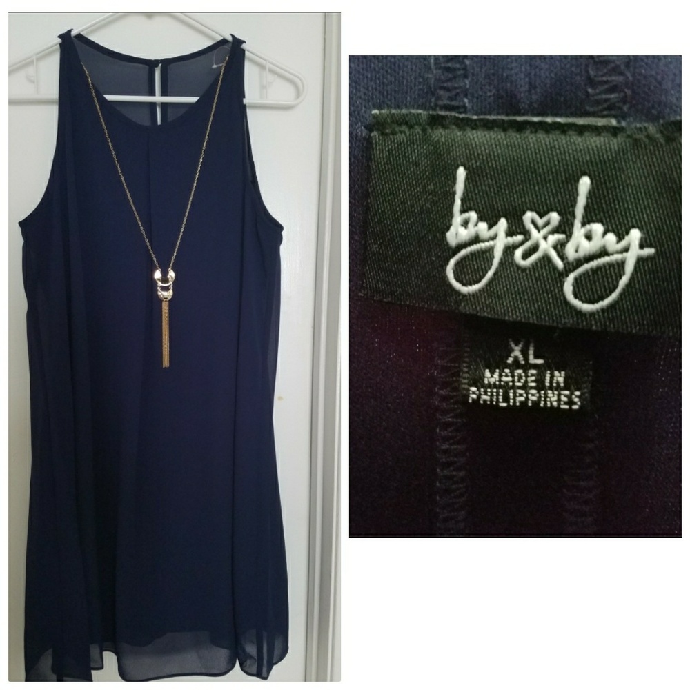 Navy blue dress