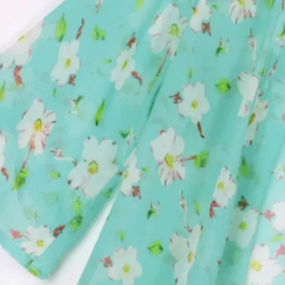 🦋 NWT GREEN FLORAL SHEER KIMONO - Picture 6 of 8