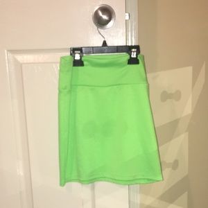 Lime Green Mini Bodycon Skirt