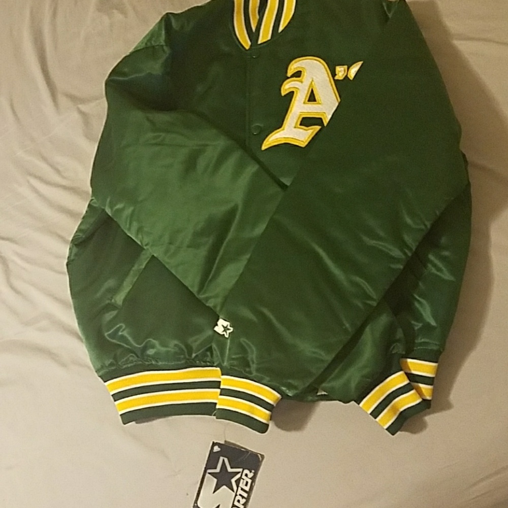 Vintage Oakland Athletics satin starter jacket