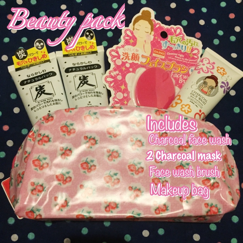 Charcoal mask and more goodies