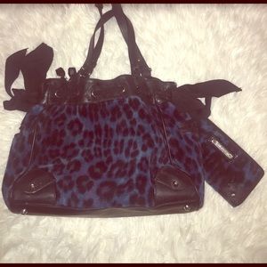 ❌Blue Leopard "Juicy Couture "Purse WITH WALLET❌