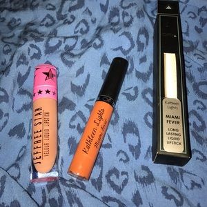 Jeffree Star liquid lipstick and OFRA Miami Fever