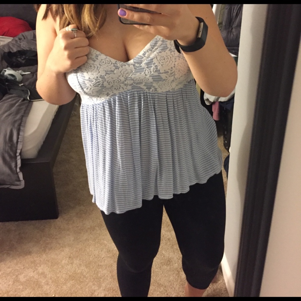 Abercrombie lace strapped tank