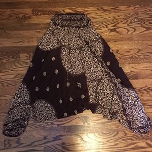 ~ brown and cream harem pants ~