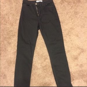 American apparel side zip jean