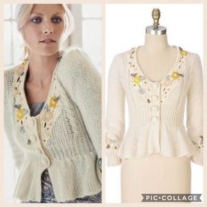 Anthropologie Golden Doors Cardigan
