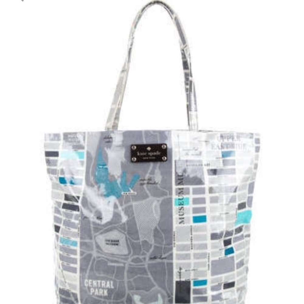 Kate spade daycation New York NYC map shopper tote
