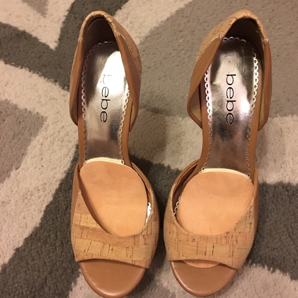 Bebe cork heels