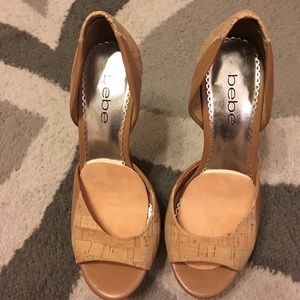 Bebe cork heels
