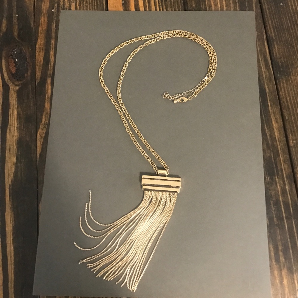 Beautiful, One of a kind gold fringe necklace!