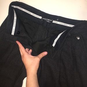 LAST CALL 9/11/22 - Dolce & Gabbana Grey Peddle Pushers Trousers