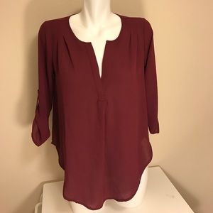 Lush Roll Tab Sleeve Tunic