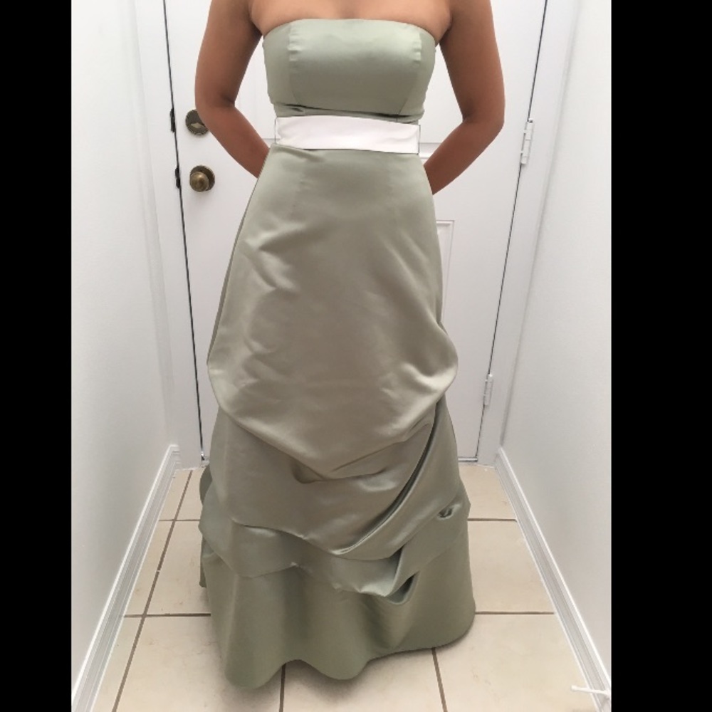 Davids bridal strapless bridal bridesmaid gown