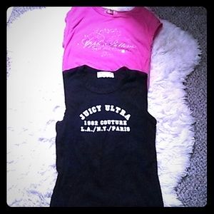 Juicy Couture and Apple Bottom tops