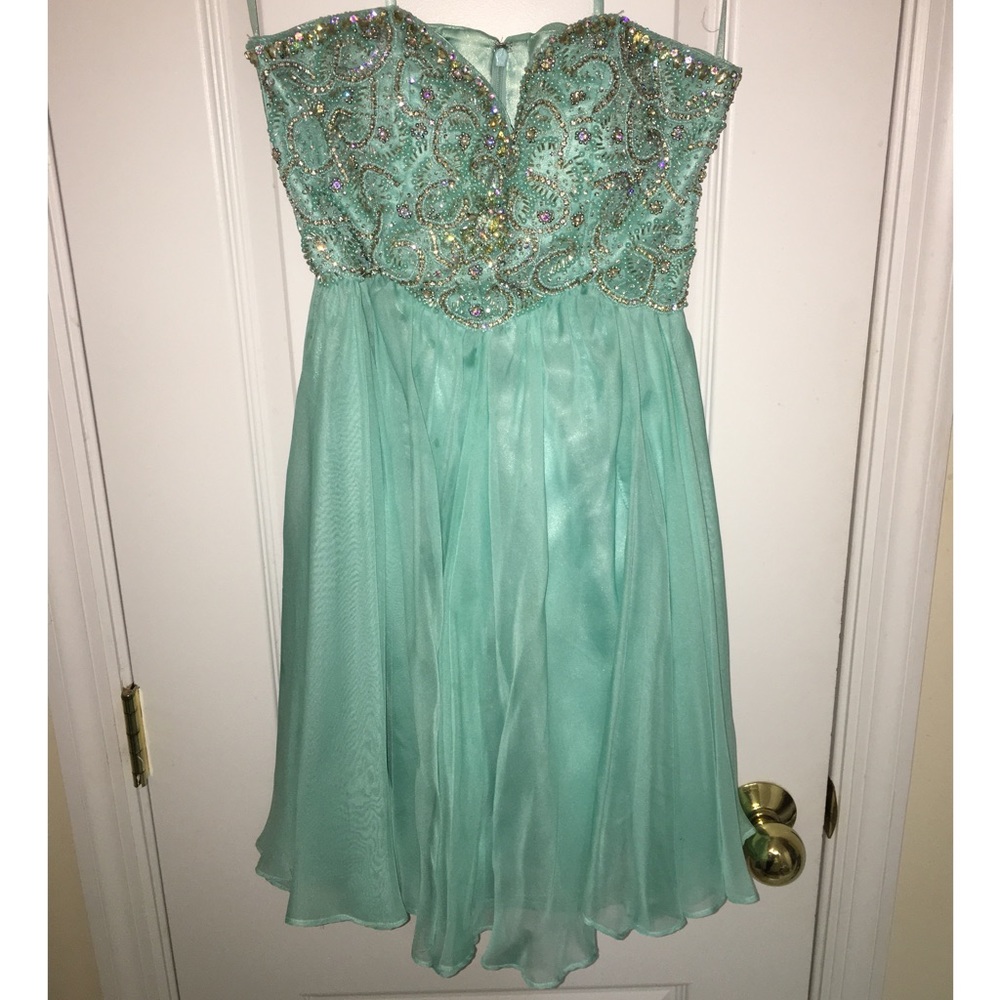 Aqua Blue Cocktail Dress