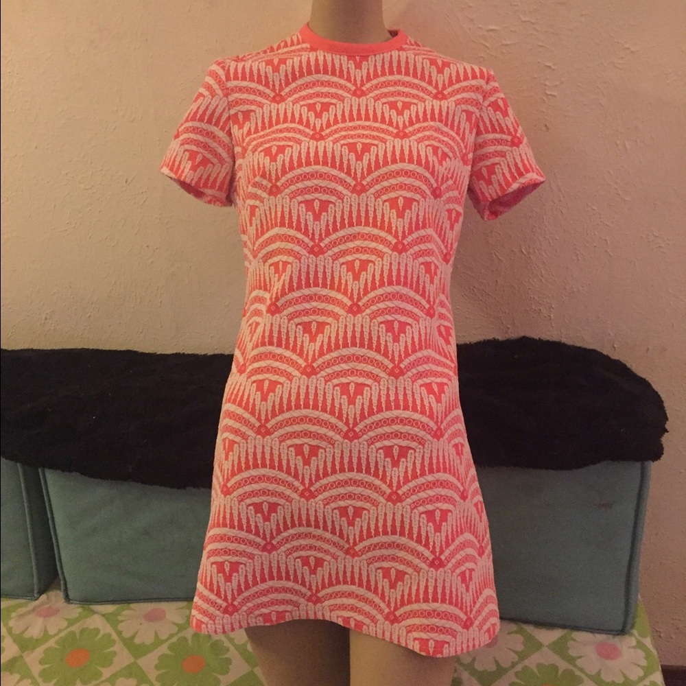 ON HOLD Amazing 60s vintage micro minidress w/deco print