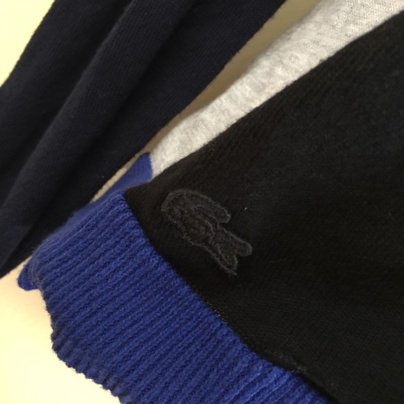 LACOSTE Long Sleeve Colorblock Button Down Cardi - Picture 4 of 8