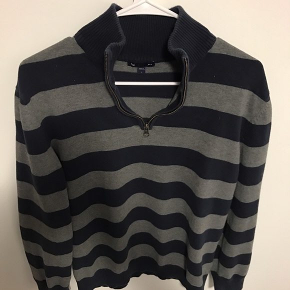 Gap / Sweater / Gray & DARK Blue / Men's Large - Picture 2 of 8