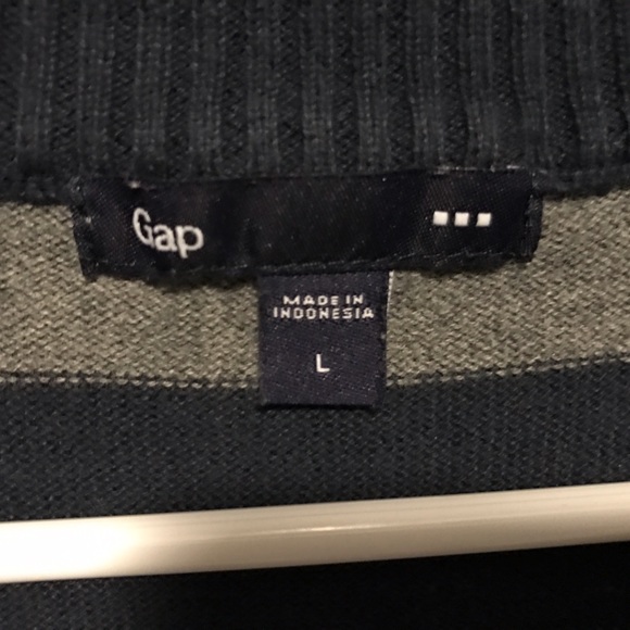 Gap / Sweater / Gray & DARK Blue / Men's Large - Picture 7 of 8
