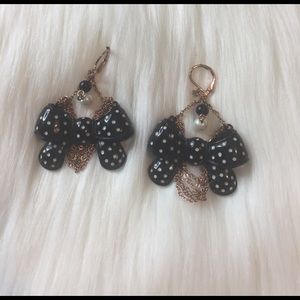 Betsey Johnson Jewelry - Vintage Betsey Johnson Bow Earrings Betsey Johnson Jewelry - Vintage Betsey Johnson Bow Earrings