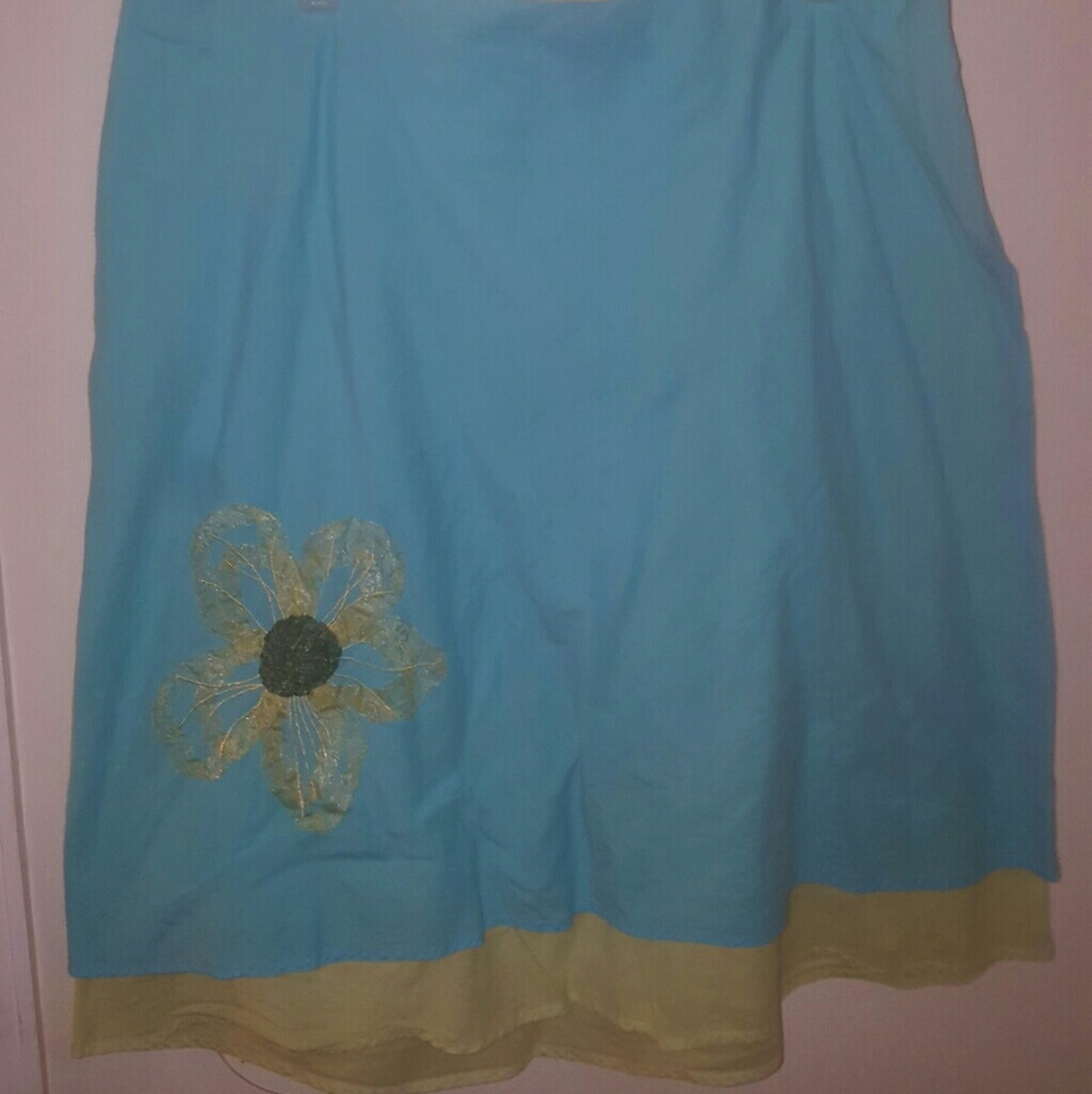 Lane Bryant Embroidered Skirt