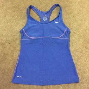 Nike athletic top w/ built in bra