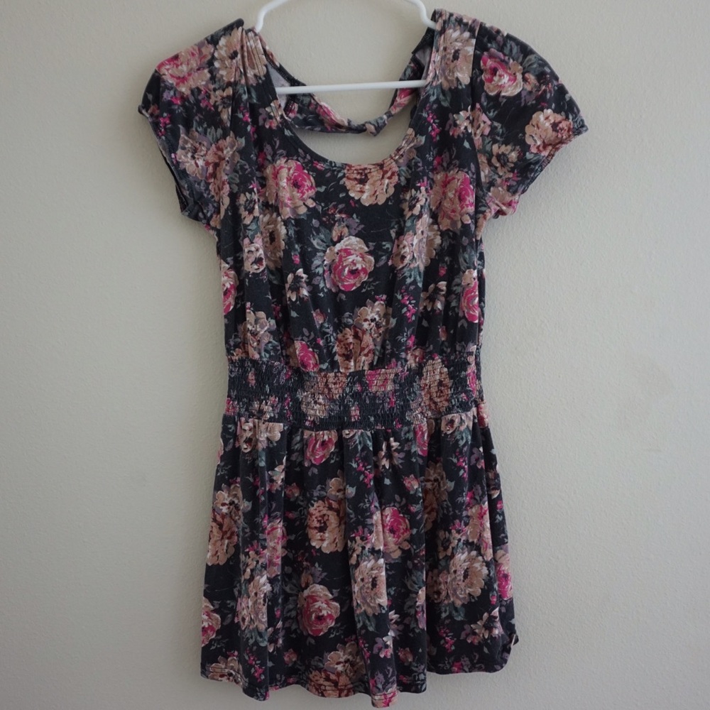Topshop floral baby doll dress