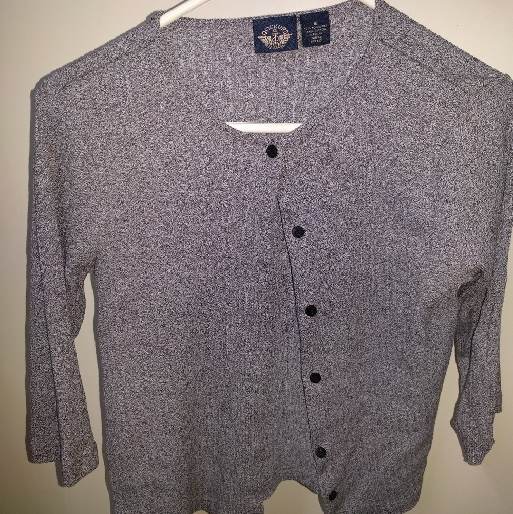Medium gray cardigan