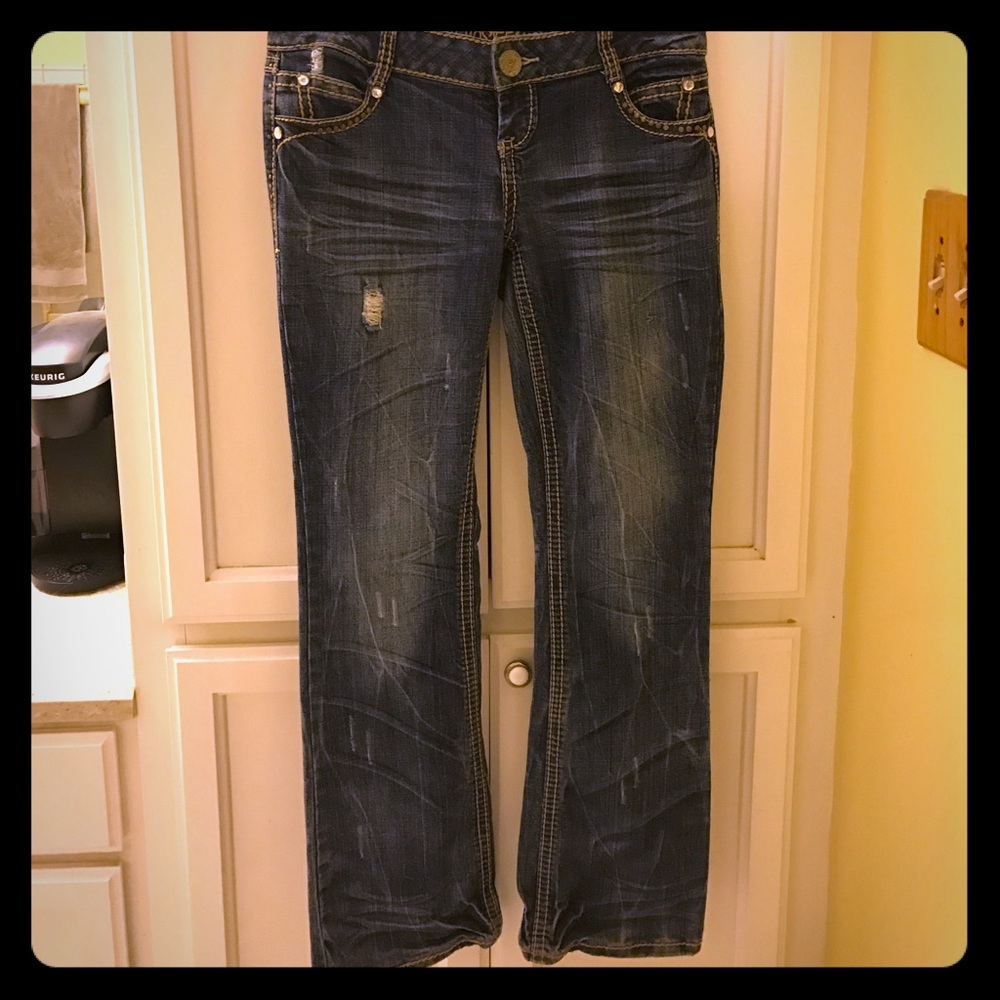 Almost Famous Distressed Denim Jeans