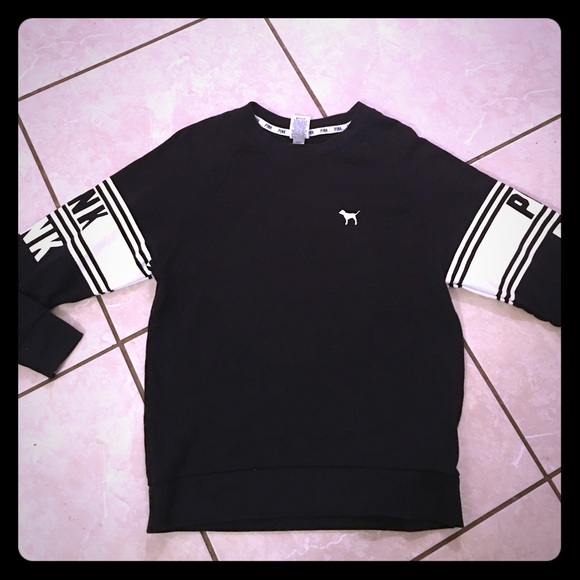 PINK Victoria's Secret Sweaters - Victoria's Secret PINK crew neck black xs