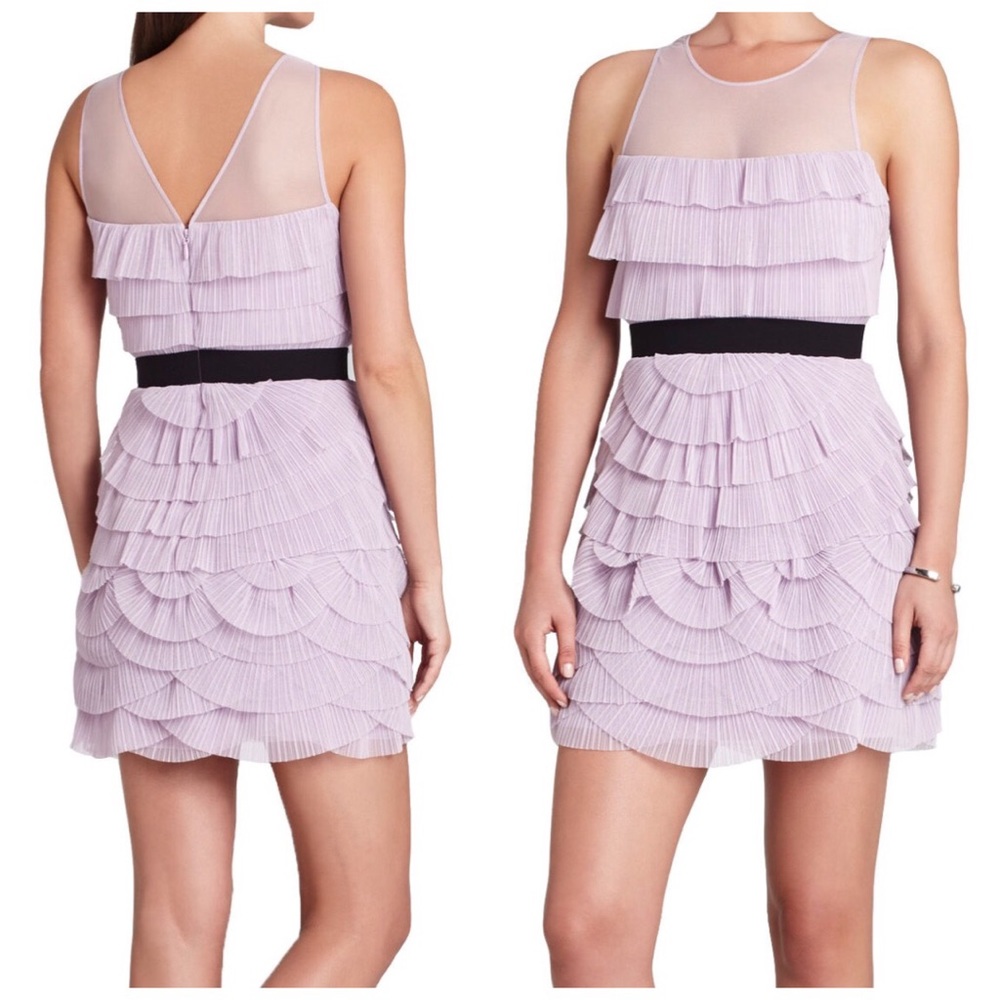 Sleeveless Pleated Tiered Dress