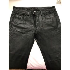 Wilsons Black Leather Pants
