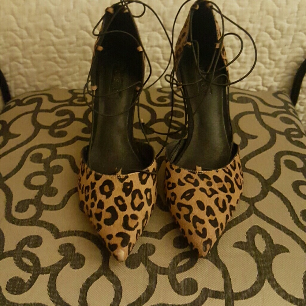 Nordstrom Top Shop  Leopard Kitten Heels