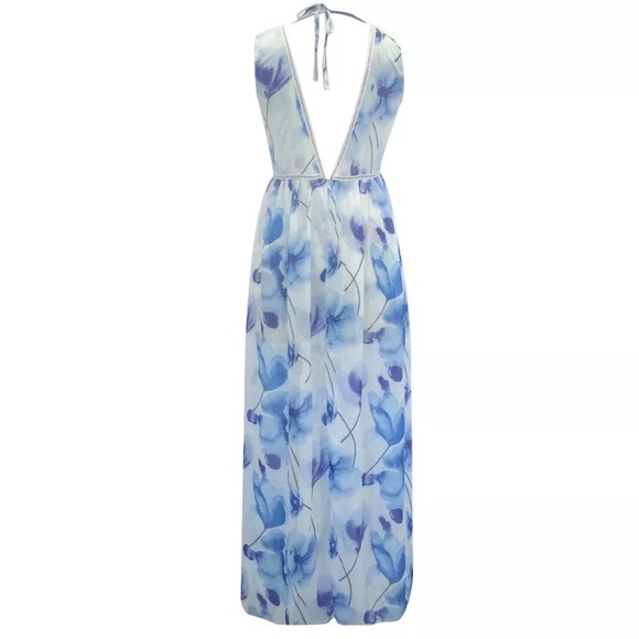 🎉HP🎉blue and white floral maxi dress - Picture 6 of 8