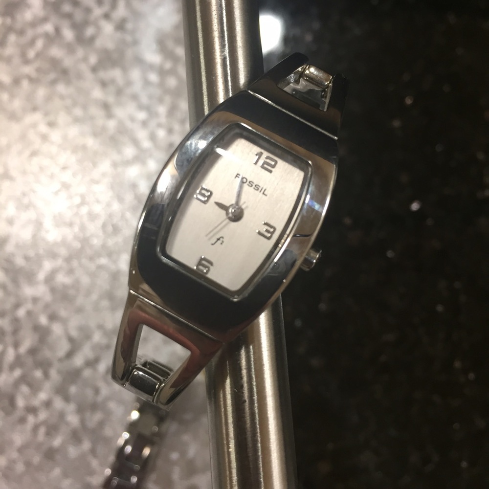 Fossil (WORKING new battery installed) Stainless ⏱