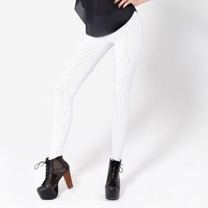 Mafia White Leggings BlackMilk