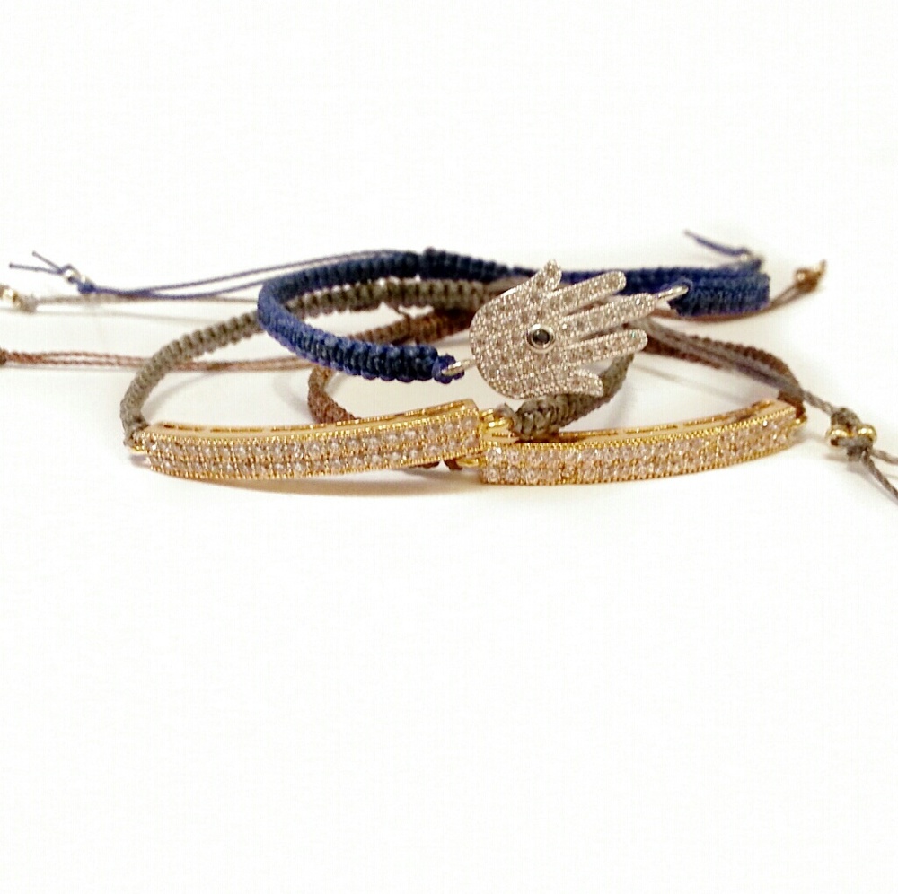 Handmade Hamsa Adjustable Bracelet