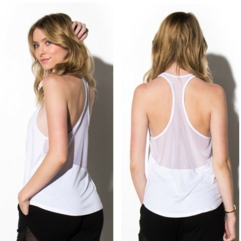 WHITE POWER MESH TANK